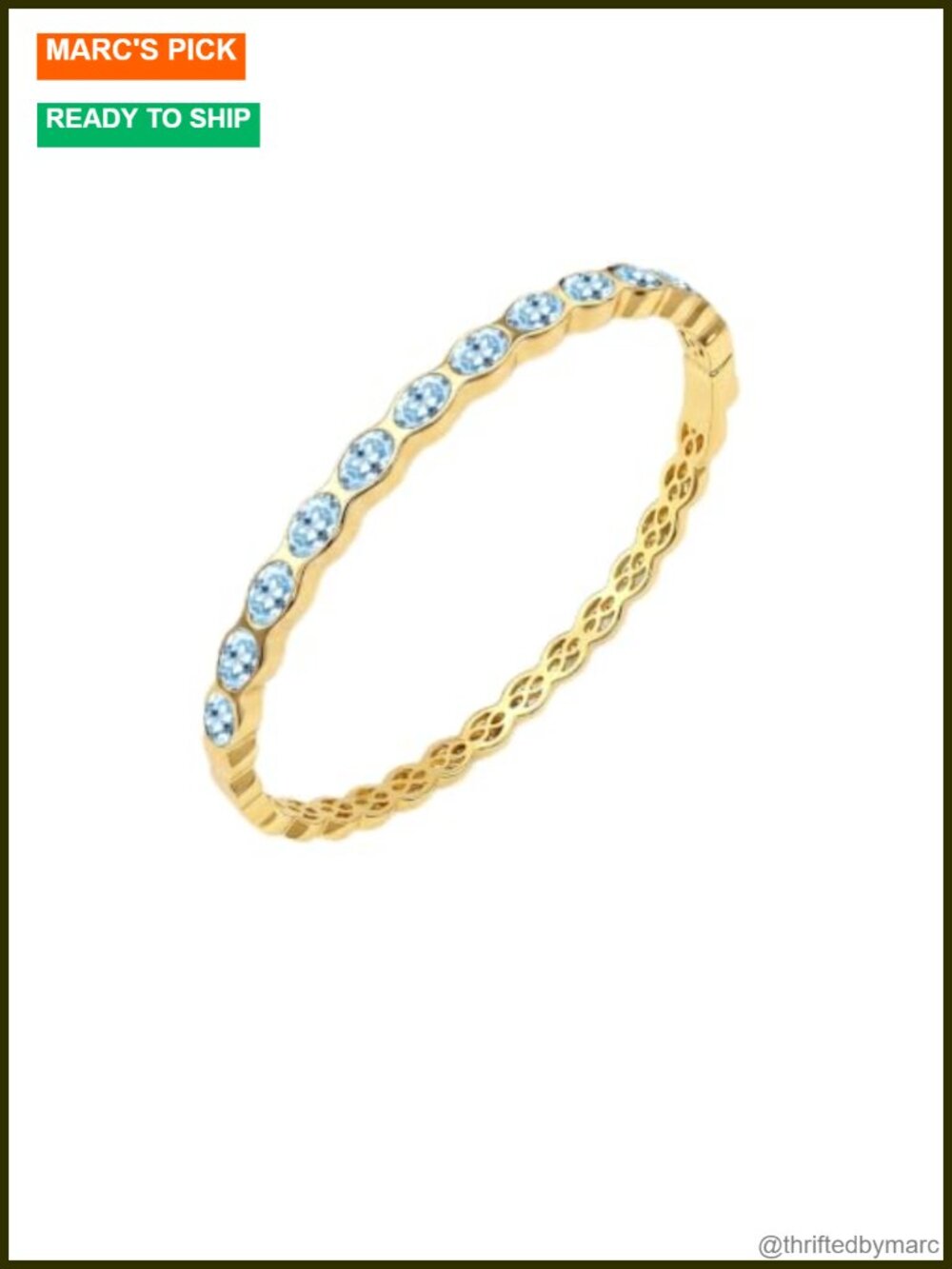 14k Gold Plated Birthstone Bangle Bracelet Oval Cut Stackable Hypoallergenic